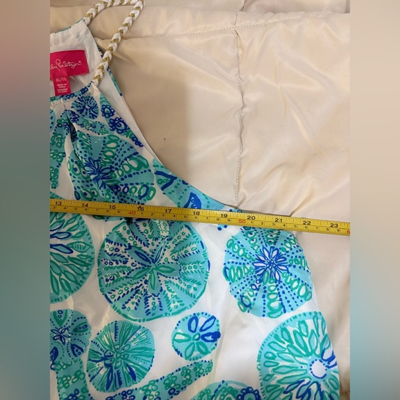 Lilly Pulitzer Target Blue Halter Top size XL Starfish print Beachy Preppy - Picture 6 of 6